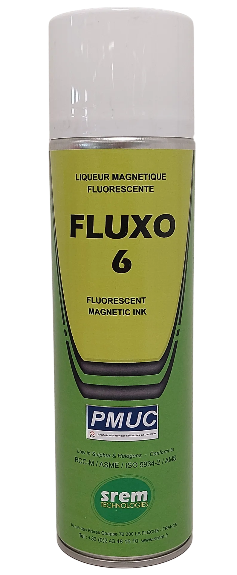FLUXO 6 – Fluorescerende magnetpulver i suspensjon for MT (UV-lys). – MPI aerosol 500 ml